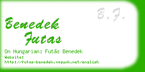 benedek futas business card